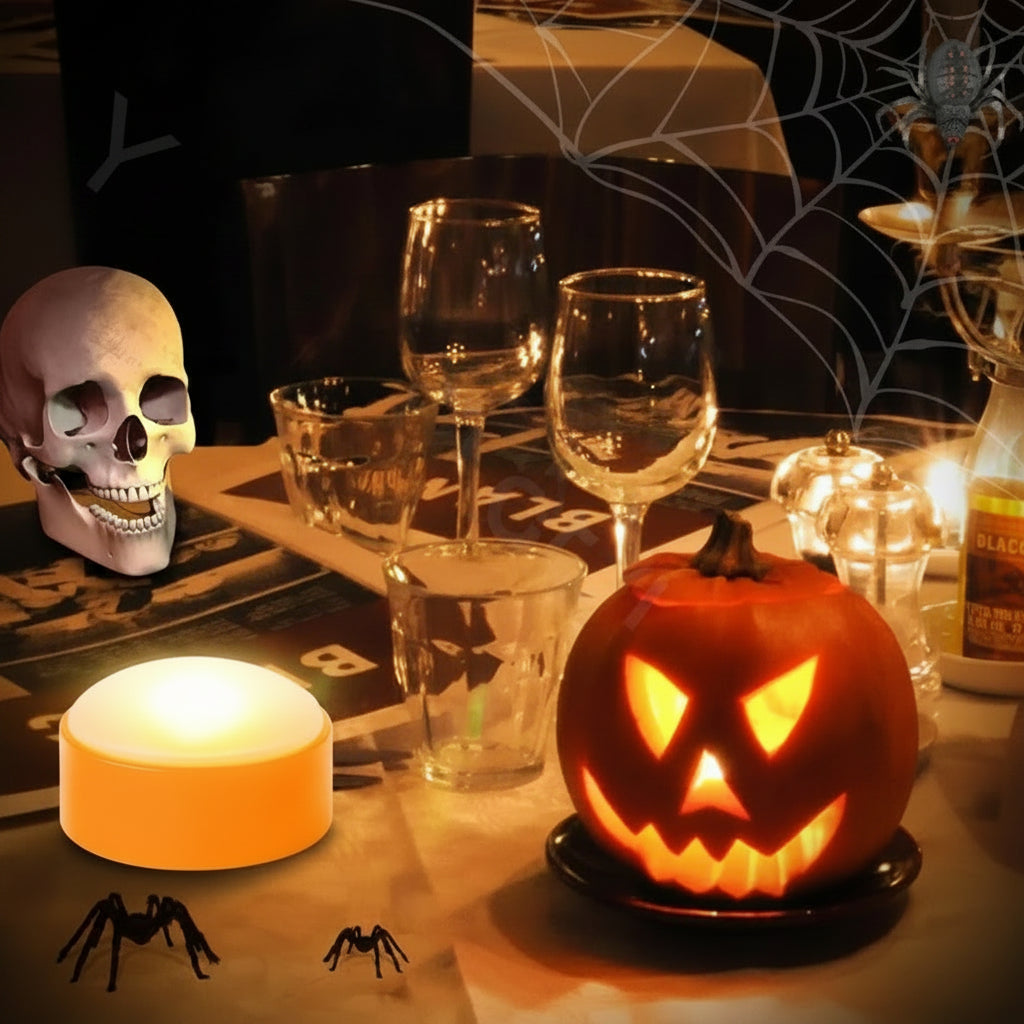 Halloween Dekoration LED Kürbislampen Lichtset 2 Stück - Image 3