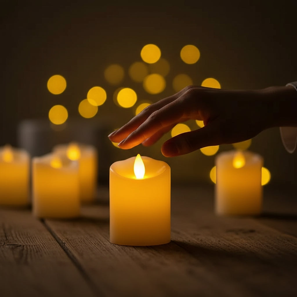 Halloween Dekoration LED Teelichter Flammenloses Licht - Image 9
