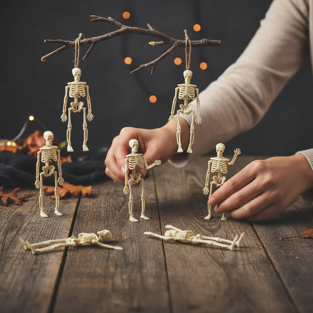 Halloween Dekoration Mini Skelettfiguren Party - Image 1