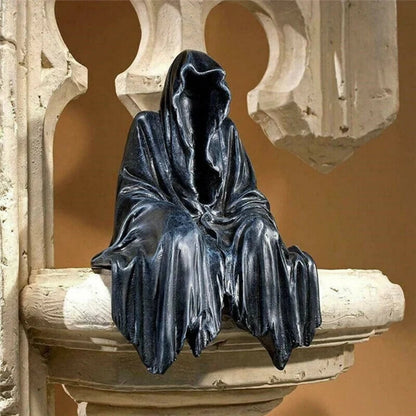 Halloween Dekoration Sensenmann Statue Wohnaccessoire - Image 1