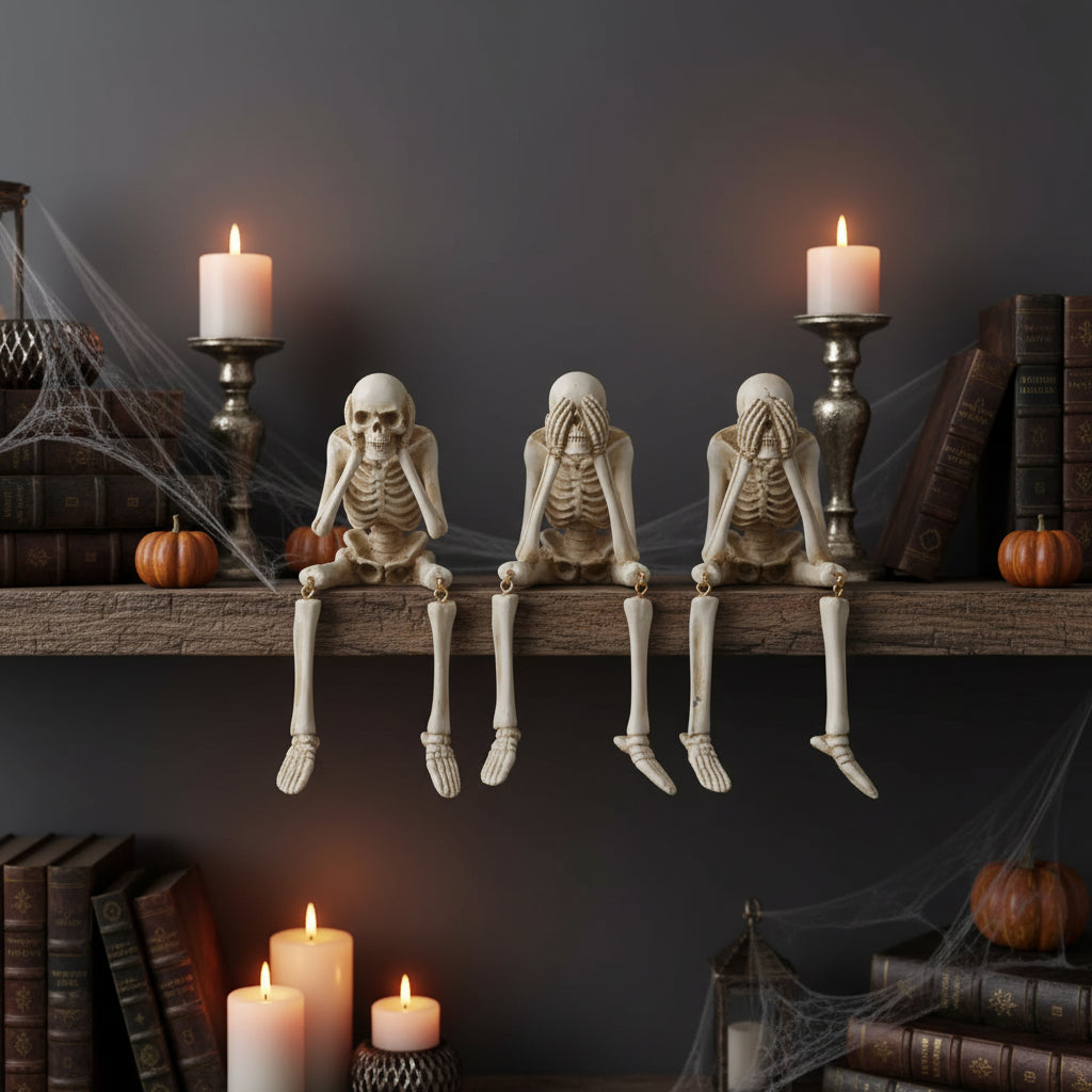 Halloween Dekoration Skelettfiguren Wohnaccessoire - Image 9