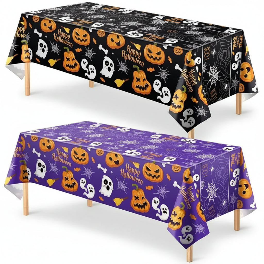 Halloween Dekoration Tischdecke Spinnennetz Party Tischdeko - Image 1