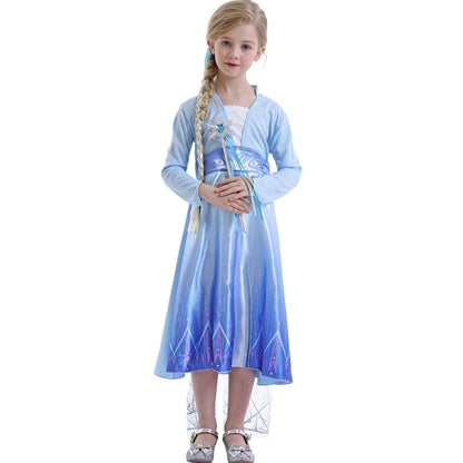 Halloween Kostüm Kinderkostüm Prinzessinnenkleid Glitzer Umhang - Image 3