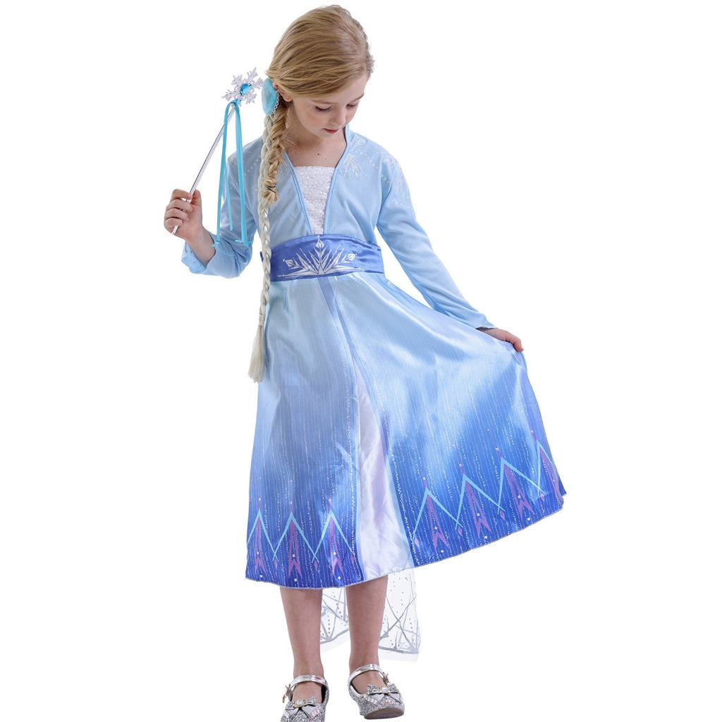 Halloween Kostüm Kinderkostüm Prinzessinnenkleid Glitzer Umhang - Image 4
