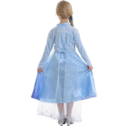 Halloween Kostüm Kinderkostüm Prinzessinnenkleid Glitzer Umhang - Image 5