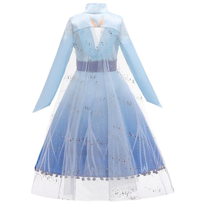 Halloween Kostüm Kinderkostüm Prinzessinnenkleid Glitzer Umhang - Image 8