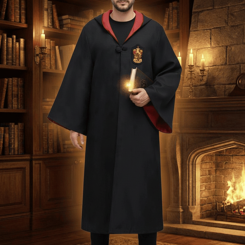 Halloween Kostüm Zauberer Umhang Magisches Schuluniform Set - Image 1
