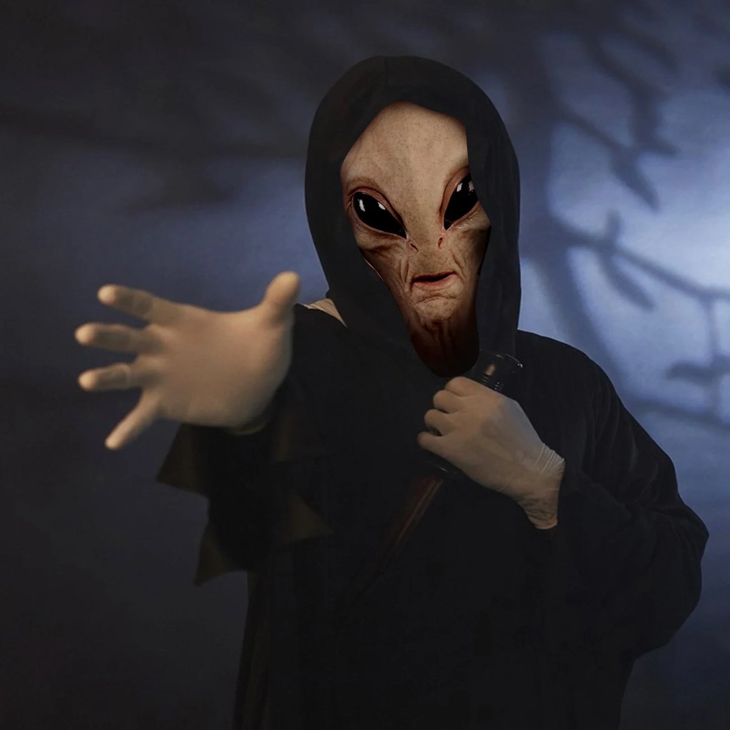 Halloween Kostüme Alien Maske Realistische Vollkopf - Image 1