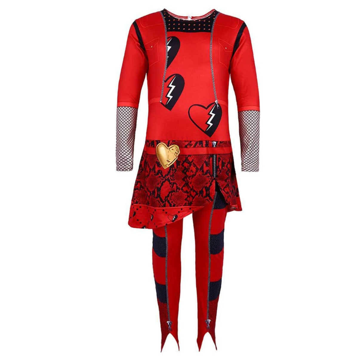 Halloween Kostüme Damen Rotes Cosplay Outfit Perücke - Image 3