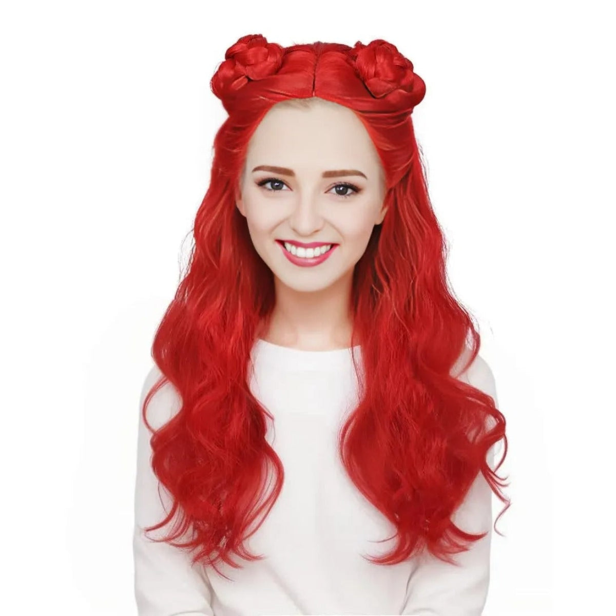 Halloween Kostüme Damen Rotes Cosplay Outfit Perücke - Image 4