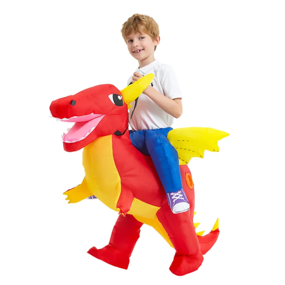 Halloween Kostüme Dinosaurier Aufblasbar Kinder Karneval - Image 3