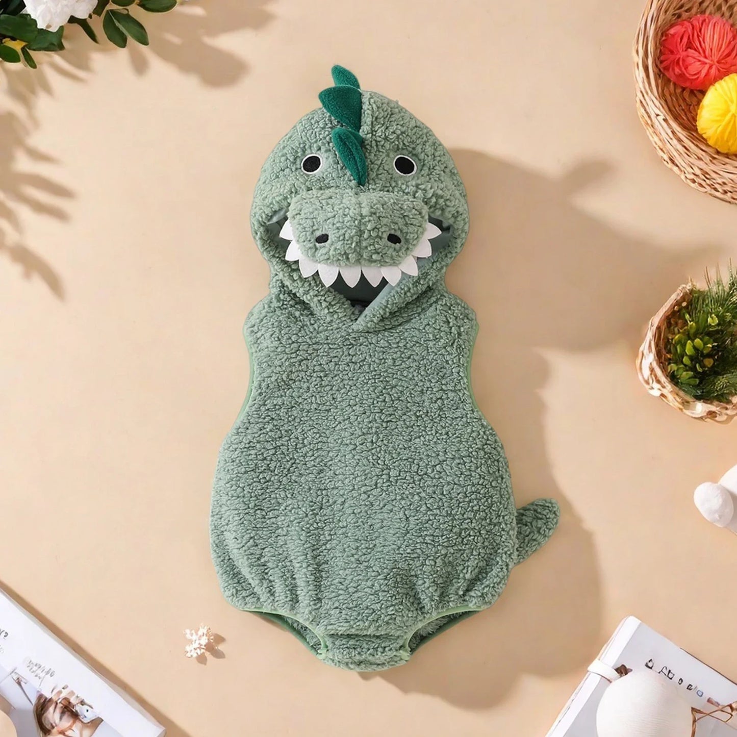 Halloween Kostüme Dinosaurier Baby Kapuze Socken Set - Image 2