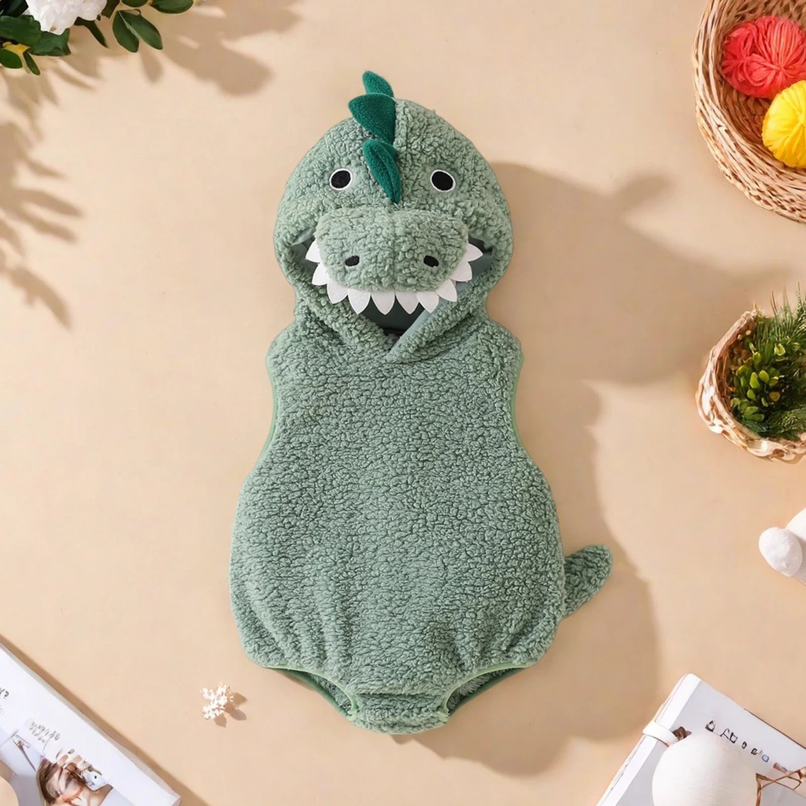 Halloween Kostüme Dinosaurier Baby Kapuze Socken Set - Image 2