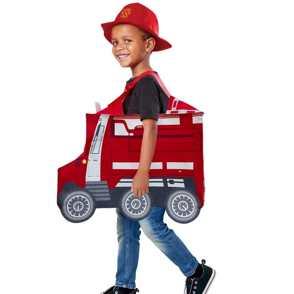 Halloween Kostüme Feuerwehrwagen Kapuzenoverall Outfit - Image 4
