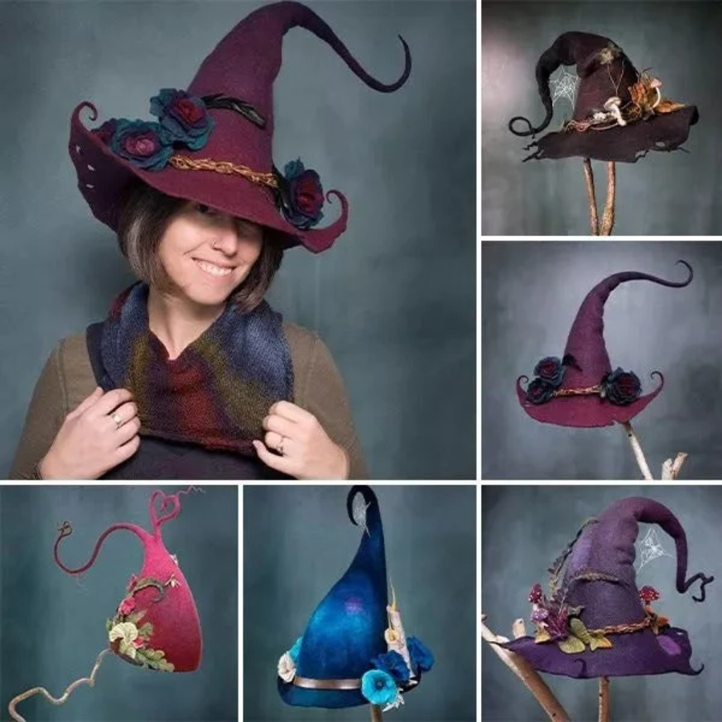 Halloween Kostüme Hexenhut Spitzkrempe Verstellbar - Image 5