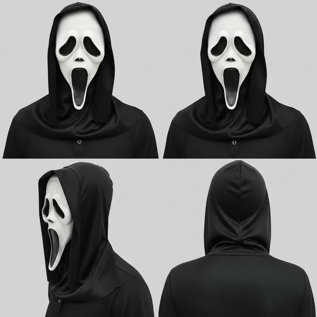 Halloween Kostüme Horror Maske Geistergesicht Karneval Cosplay - Image 2