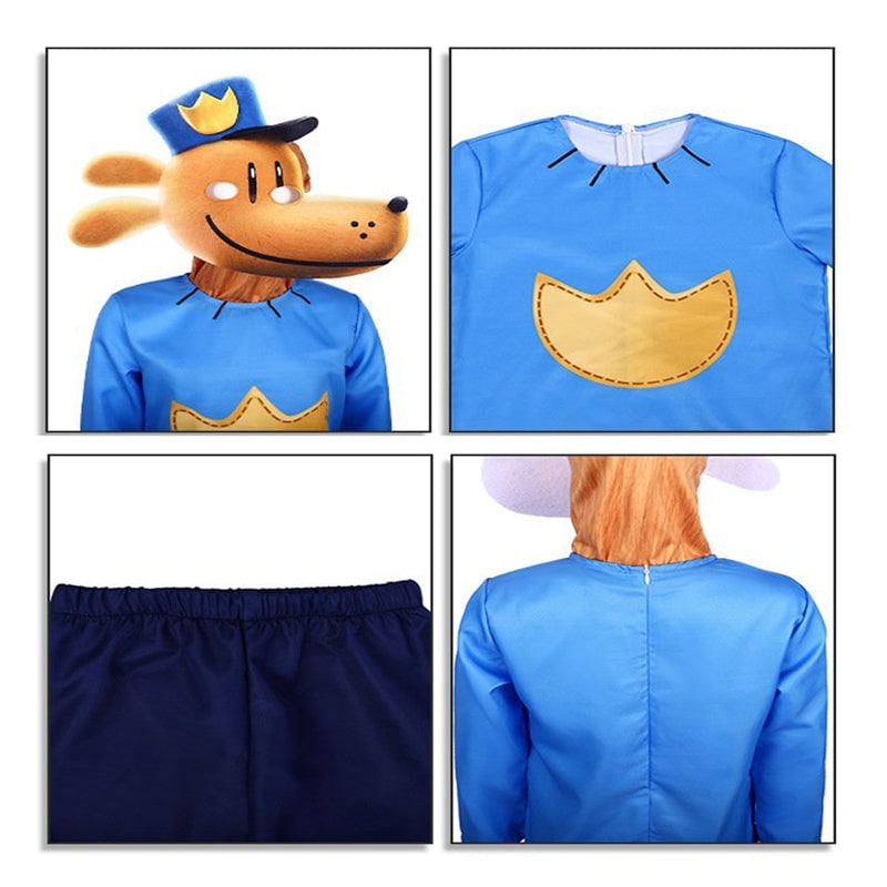 Halloween Kostüme Hund Polizei Kinder Set Karneval - Image 5