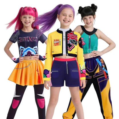 Halloween Kostüme Kinder Krieger Outfit Rollenspiel Set Perücke - Image 1