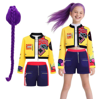 Halloween Kostüme Kinder Krieger Outfit Rollenspiel Set Perücke - Image 5