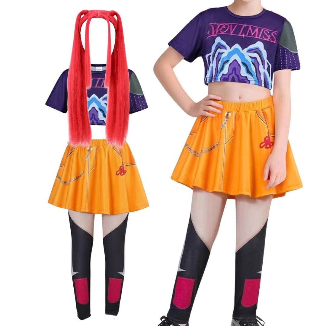 Halloween Kostüme Kinder Krieger Outfit Rollenspiel Set Perücke - Image 7