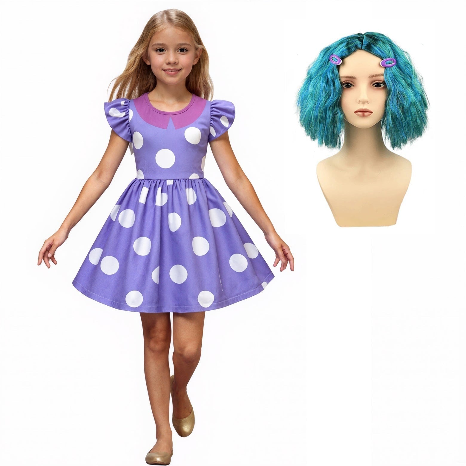 Halloween Kostüme Kleid Kinder Punkte Karneval - Image 2