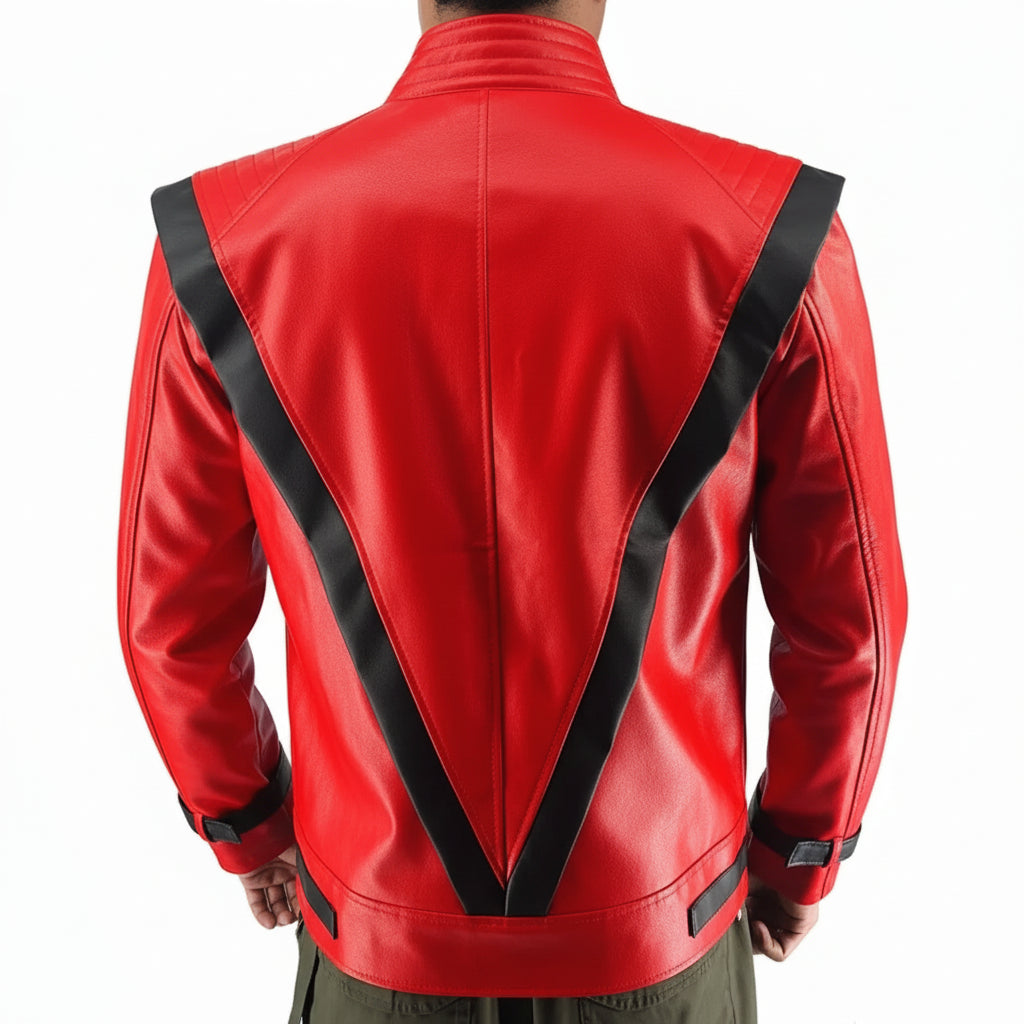 Halloween Kostüme Lederoptik Bikerjacke Bühnenoutfit - Image 5