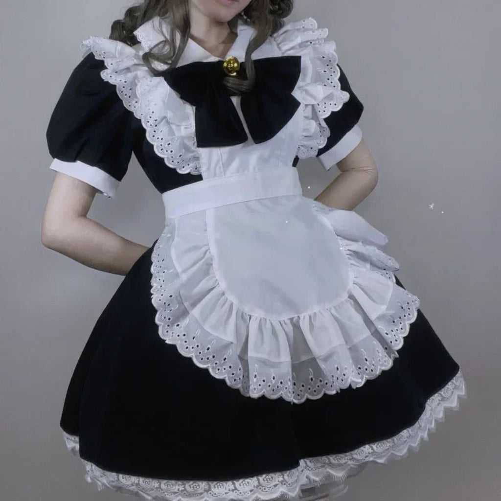 Halloween Kostüme Maid Uniform Rüschen Schürze - Image 2