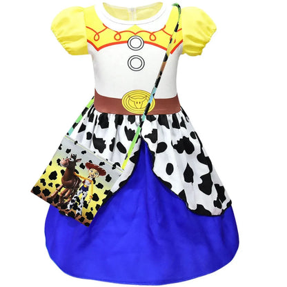 Halloween Kostüme Mädchen Cowboy Kleid Western Set - Image 11
