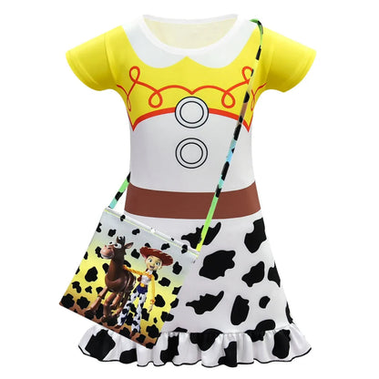 Halloween Kostüme Mädchen Cowboy Kleid Western Set - Image 12
