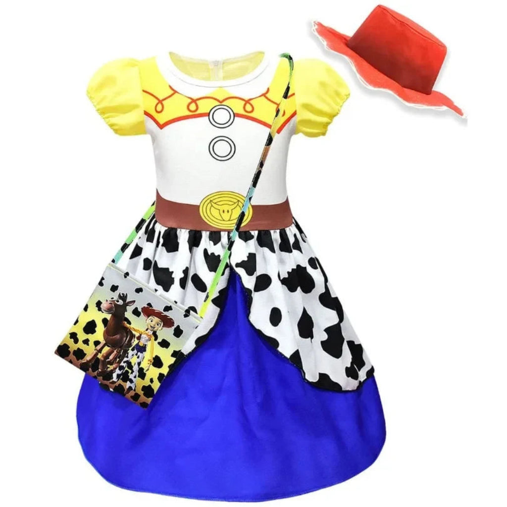 Halloween Kostüme Mädchen Cowboy Kleid Western Set - Image 4