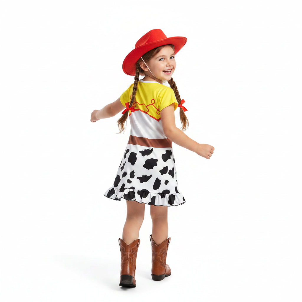 Halloween Kostüme Mädchen Cowboy Kleid Western Set - Image 7