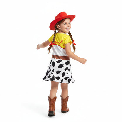 Halloween Kostüme Mädchen Cowboy Kleid Western Set - Image 7