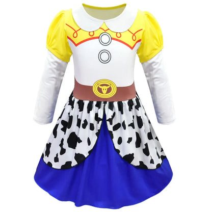 Halloween Kostüme Mädchen Cowboy Kleid Western Set - Image 8