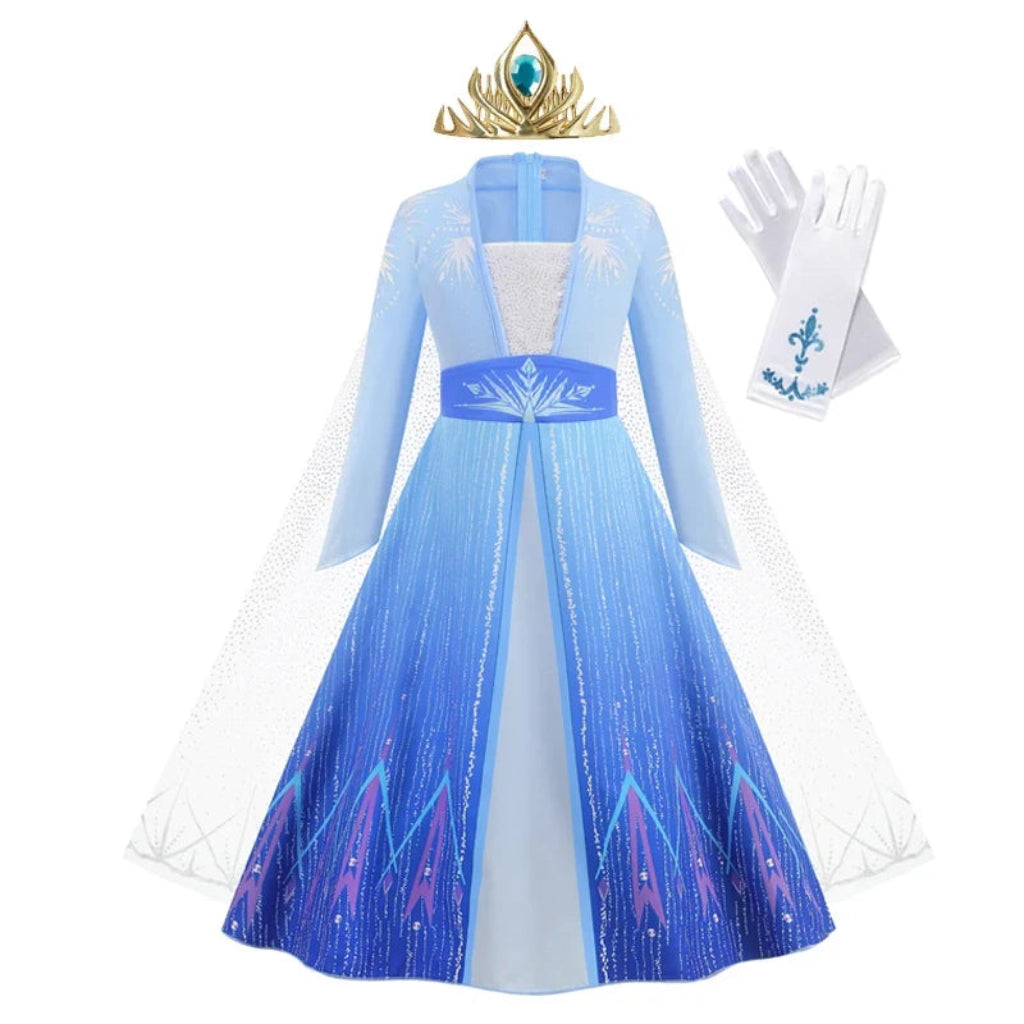 Halloween Kostüme Mädchen Kleid Eisprinzessin Set - Image 8