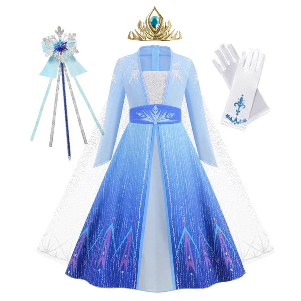 Halloween Kostüme Mädchen Kleid Eisprinzessin Set - Image 9