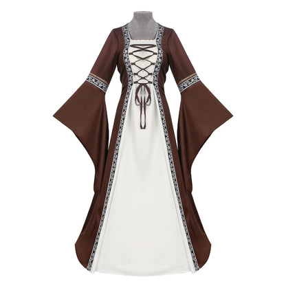 Halloween Kostüme Mittelalterkleid Schnürdesign - Image 10