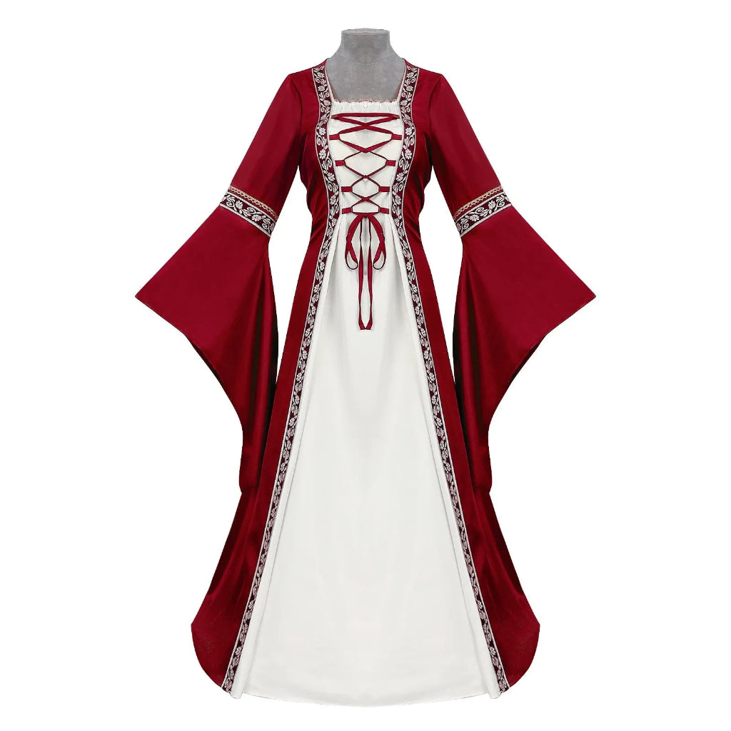 Halloween Kostüme Mittelalterkleid Schnürdesign - Image 8