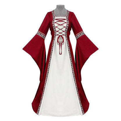 Halloween Kostüme Mittelalterkleid Schnürdesign - Image 8
