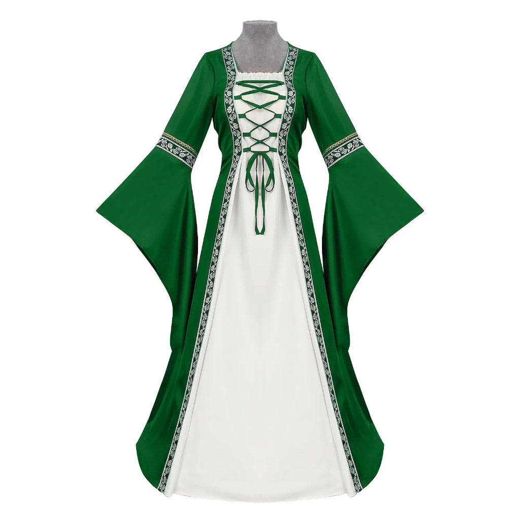 Halloween Kostüme Mittelalterkleid Schnürdesign - Image 9