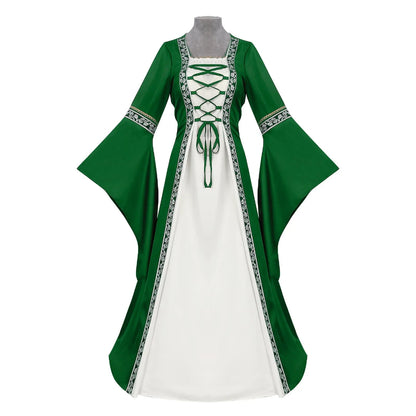 Halloween Kostüme Mittelalterkleid Schnürdesign - Image 9