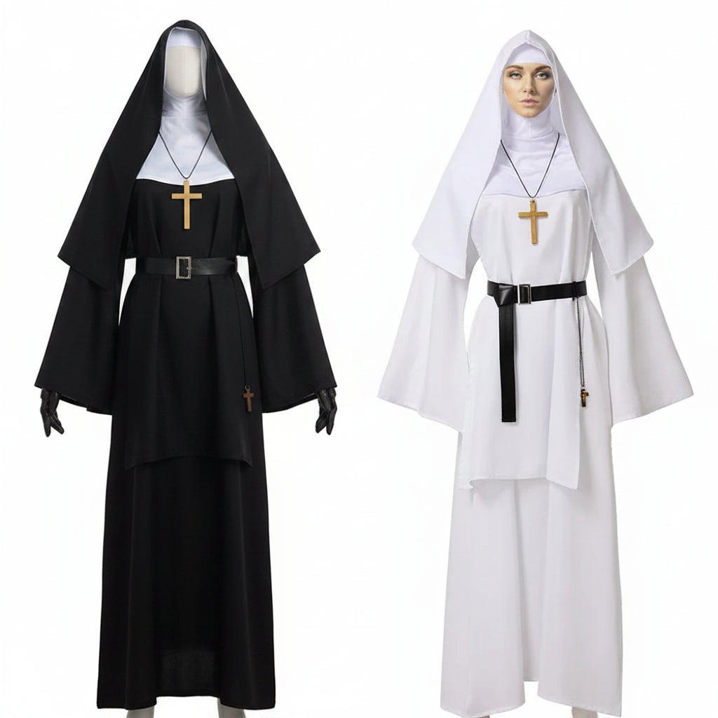 Halloween Kostüme Nonnenkostüm Damen Robe Karneval - Image 1