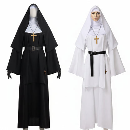 Halloween Kostüme Nonnenkostüm Damen Robe Karneval - Image 1