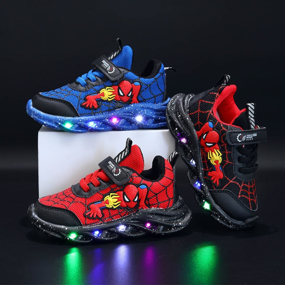 Halloween Kostüme Schuhe Leuchtschuhe Spinnenmotiv - Image 1