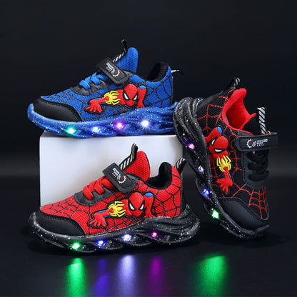 Halloween Kostüme Schuhe Leuchtschuhe Spinnenmotiv - Image 1