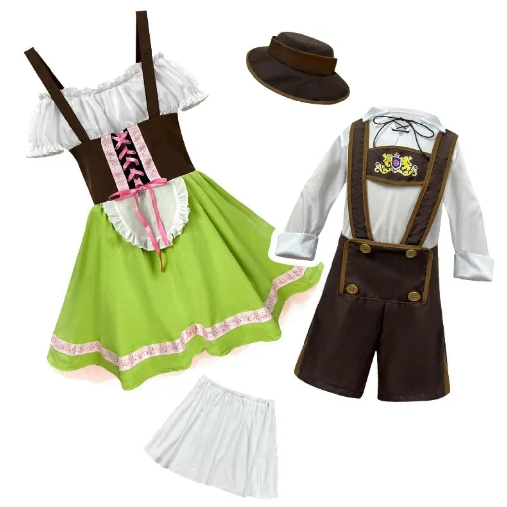 Halloween Kostüme Trachten Traditionelles Festtags Outfit Set - Image 2