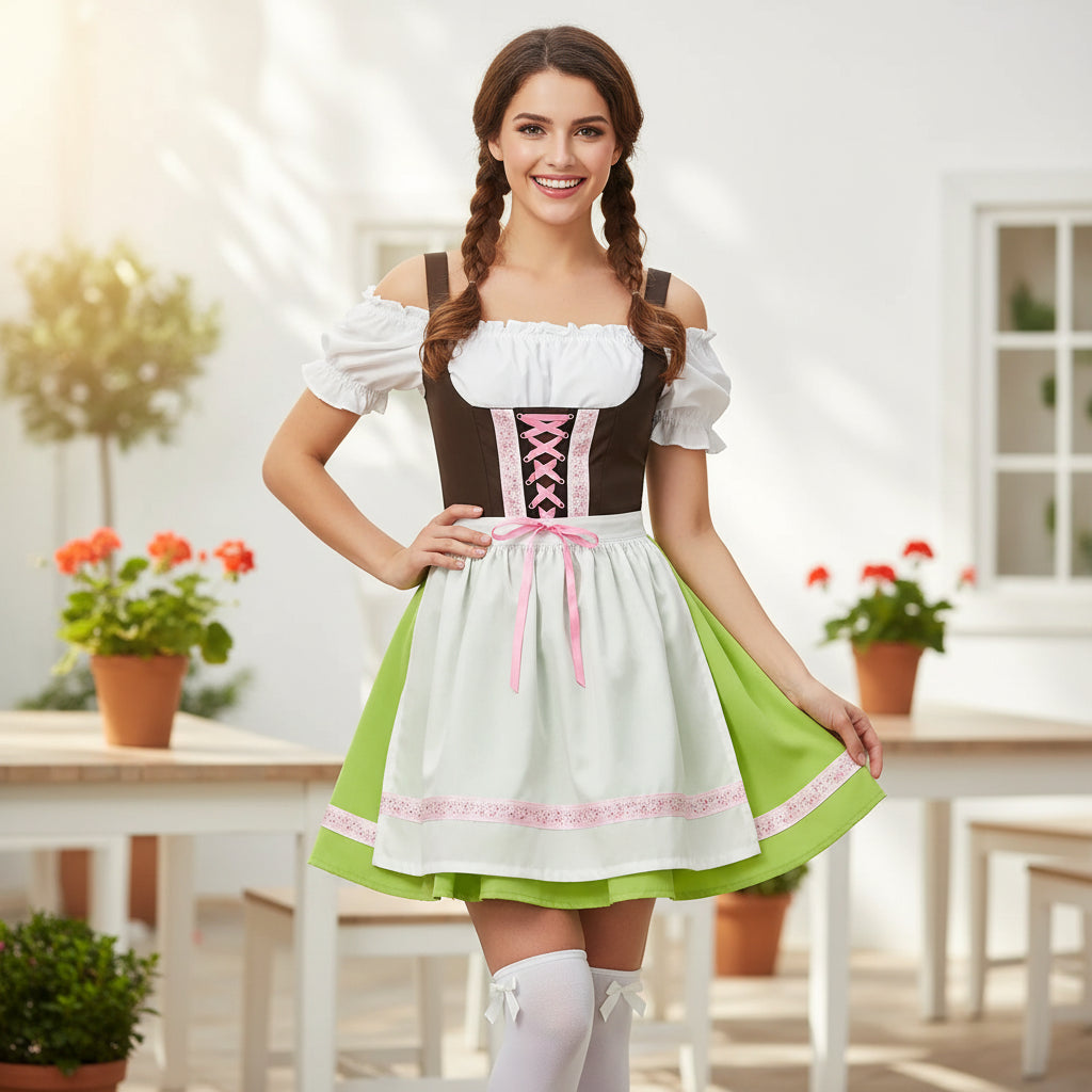 Halloween Kostüme Trachten Traditionelles Festtags Outfit Set - Image 5
