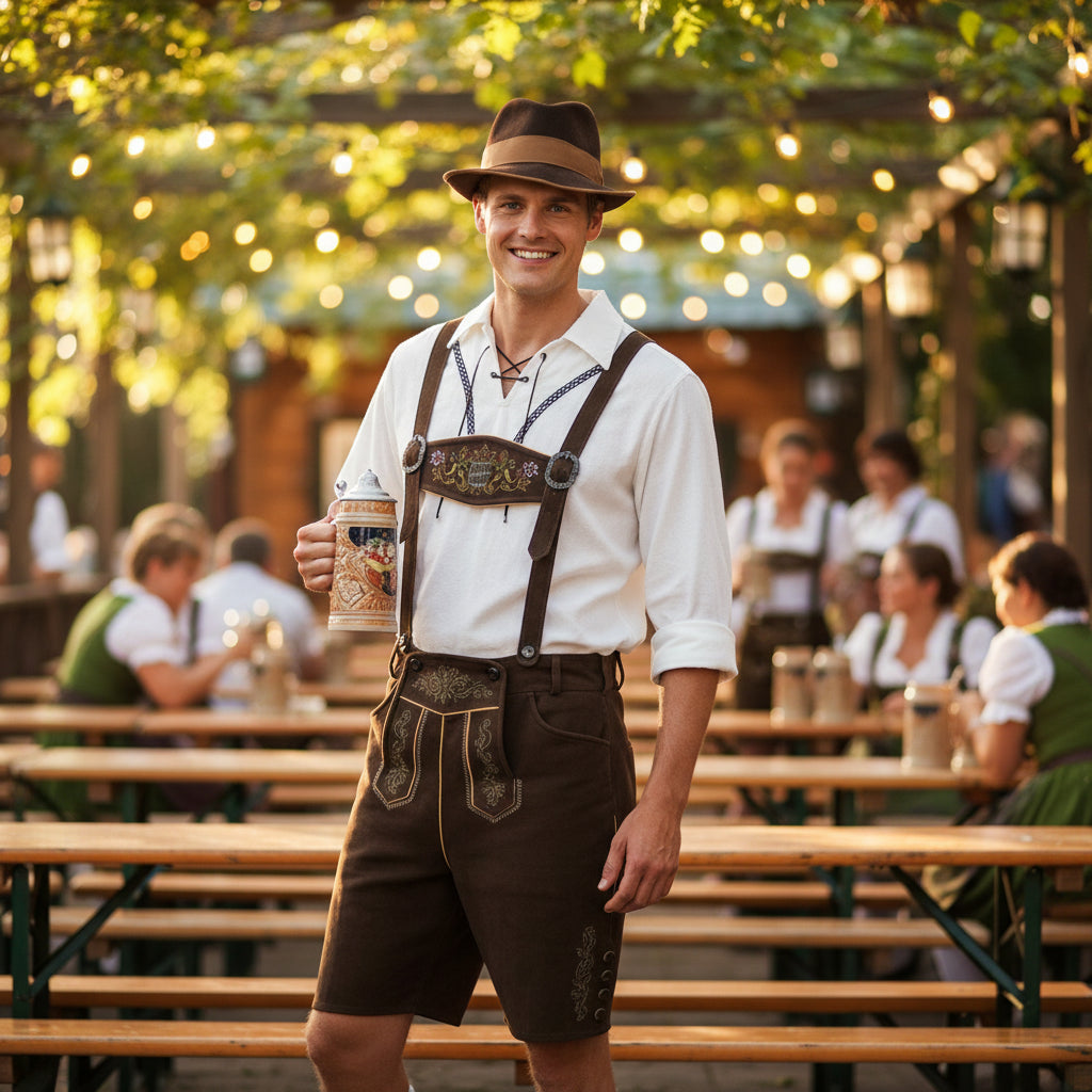 Halloween Kostüme Trachten Traditionelles Festtags Outfit Set - Image 7