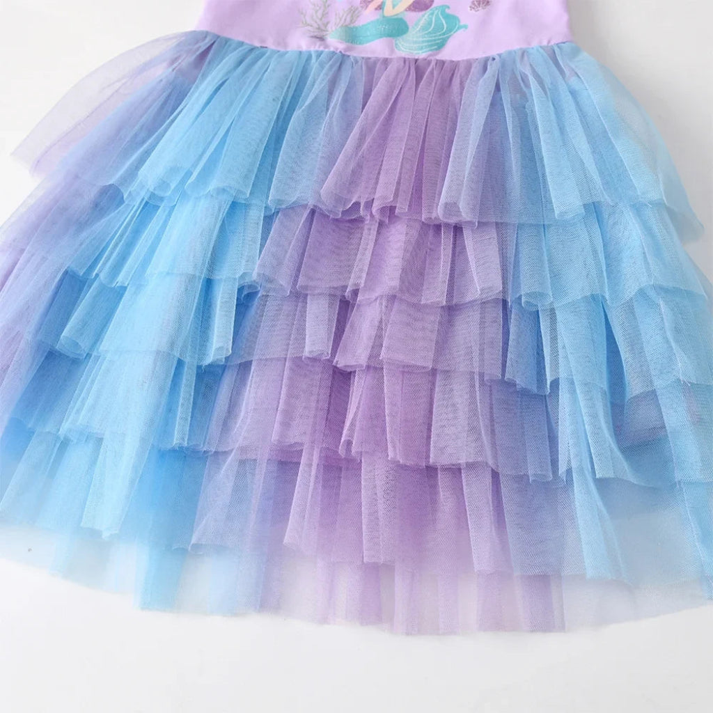 Halloween Kostümset Kinder Tüllkleid Meerjungfrau - Image 4