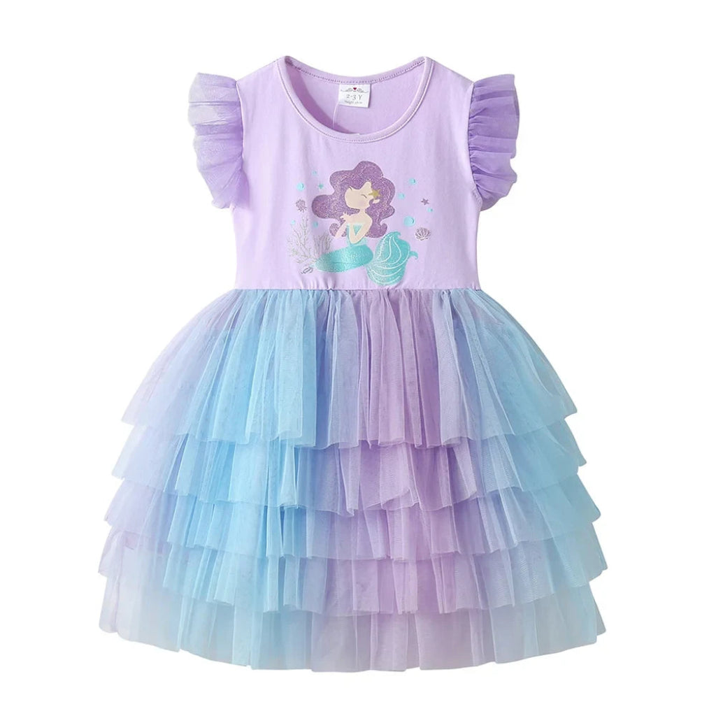 Halloween Kostümset Kinder Tüllkleid Meerjungfrau - Image 7