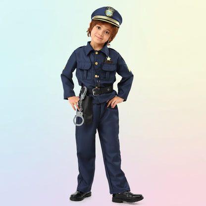 Halloween Kostumes Kinder Polizei Uniform Karneval - Image 1